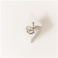 Anello Donna in Oro bianco Diamante Monaldi Gioielli MG12